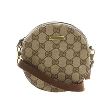 Gucci GG Canvas Crossbody Bag Pouch Shoulder Bag Beige Brown