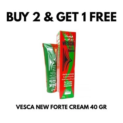 VESCA New Forte Cream 40 GRAM - EXP 2027 - BUY 2 & GET 1 FREE