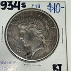 1934-S Peace Dollar $1 - San Francisco Mint