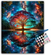Paint by Numbers Set for Adults - Tree of Life Acrylic Painting Set, 16"x20"