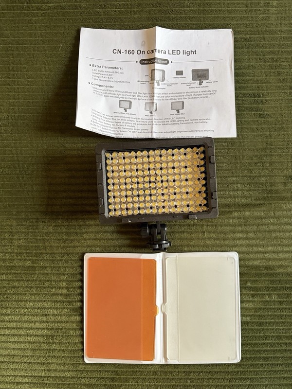 Neewer CN-160 Power Panel Digital Camera Light- 160 LED