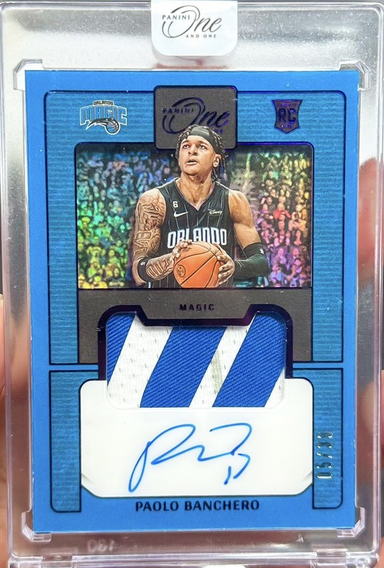 2022-23 Panini One And One Paolo Banchero RC Patch Auto #5/35 RPA JSY MATCH 