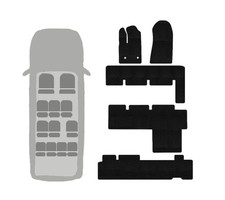 Custom Fit Rubber Floor Mats for Transit Passenger Vans 2015  2026 , 8