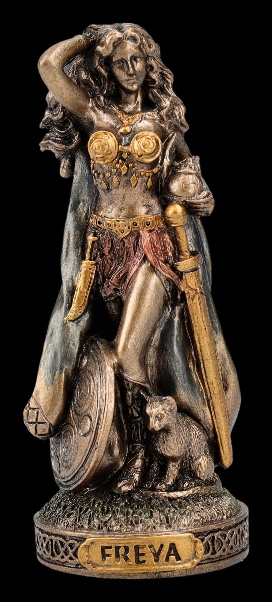 Freya Figurine – Nordic Goddess Mythology Collectors Figure 8.5 CM Decorative