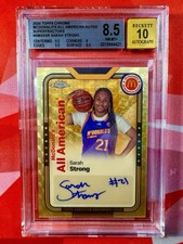 Marketplace image: 2024 Topps Chrome McDonalds SARAH STRONG Superfractor Auto 1/1 BGS RC UConn Card