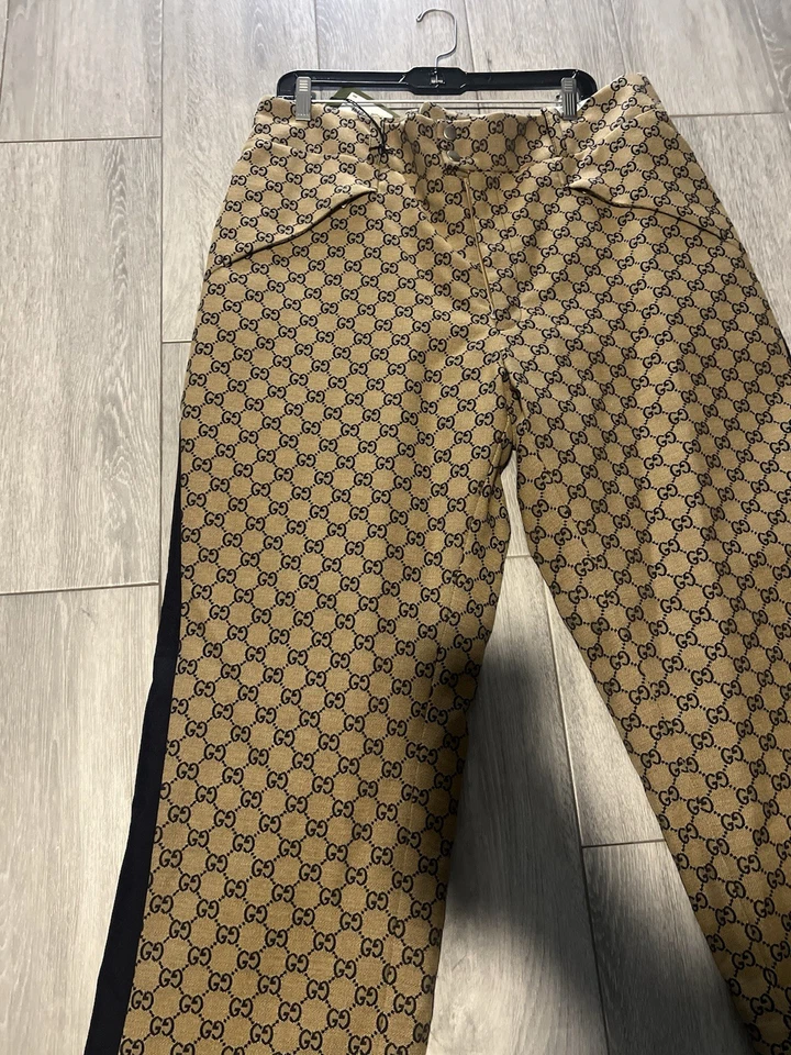 New GUCCI GG Monogram Pattern Ski Snow Pants Size 46 US 32 Retail $2200 - Image 2 of 4