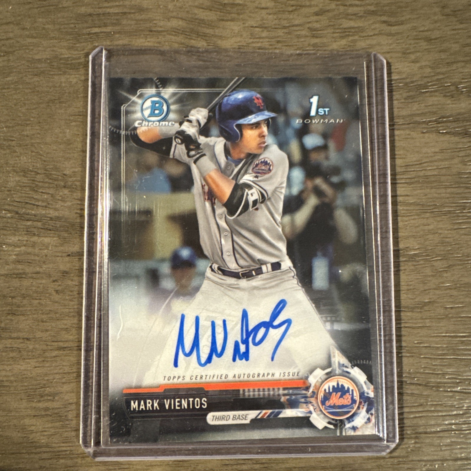 2017 Bowman Draft - Chrome Draft Pick Autographs Mark Vientos #CDA-MV (AU, RC)