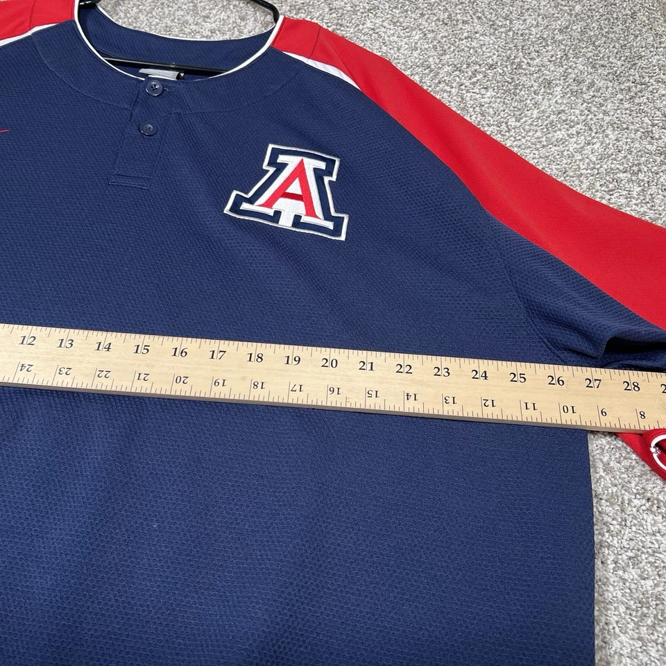 Nike Arizona Wildcats Baseball Jersey Men’s XL Blue NCAA Team Issued Nike Team - Image 4 of 4