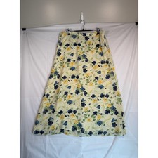 Vintage Villager Liz Claiborne Floral Maxi Skirt Cottagecore Women's Size 16