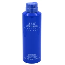 360 Very Blue by Perry Ellis Deodorizing Body Spray for Men 6 / 6.0 oz New