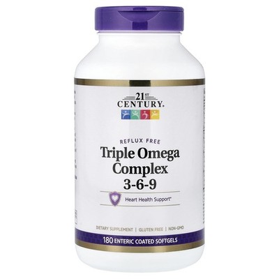 Triple Omega Complex 3-6-9, 180 Enteric Coated Softgels