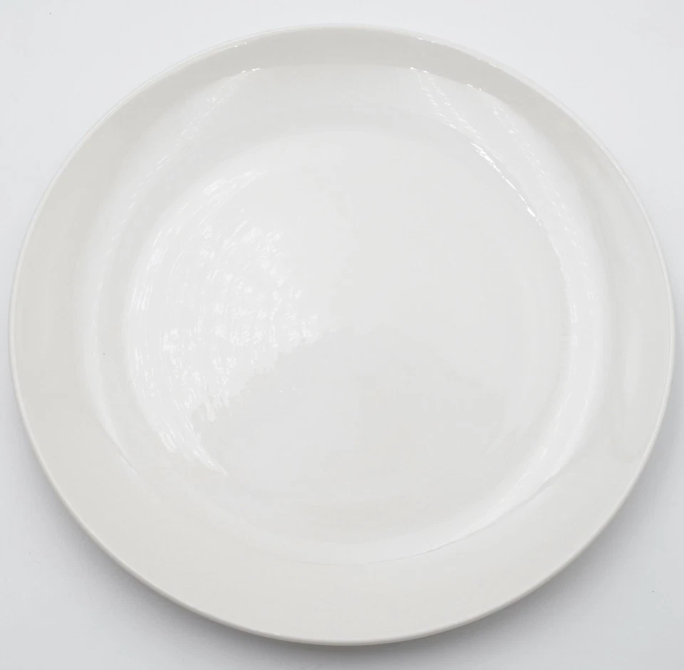 Pier 1 New Essentials Coupe White Porcelain 13.25" Chop Plate / Platter 1-Piece - Image 3 of 4