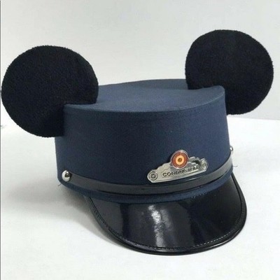 L/XL Adult NWT Blue Disney Mickey Mouse Ears Conductor Hat  display picture 3