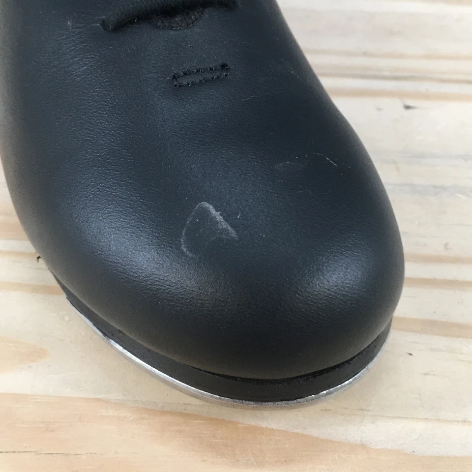 Capezio Tap Shoes Womens 8 M Cadence Oxford Black Leather Lace Up Block Heels - Image 3 of 4