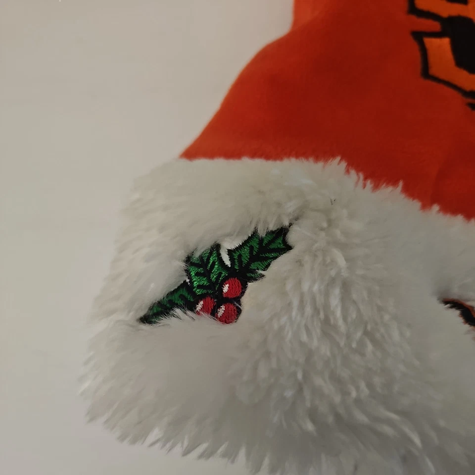 Sombrero de Papá Noel de felpa navideña logotipo del equipo de los Gigantes de San Francisco Navidad Foto 3 de 4