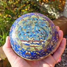 Chinese Antique Cloisonne Box JIAQING period Early c19th QING Deer Crane