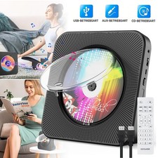 Bluetooth CD-Radio Stereoanlage Tragbar Aufladbar USB /HDMI-Kabel für Zuhause