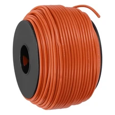 18 AWG Flexible Silicone Wire 61m/200ft, Tinned Copper Electrical Wire, Orange