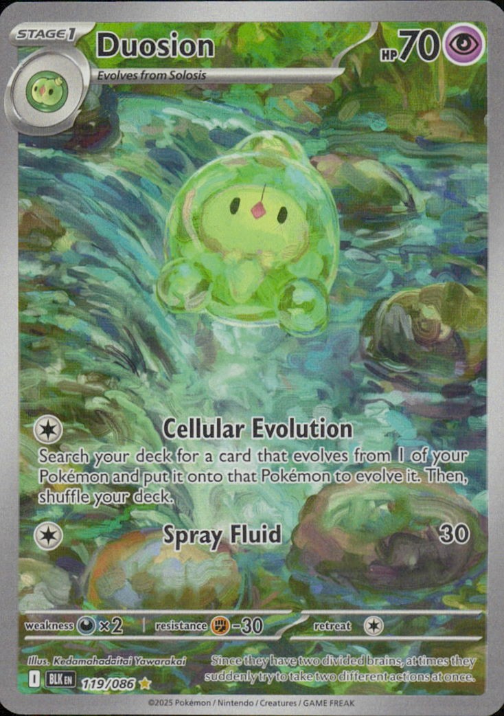 Duosion Holo Illustration Rare SV: Black Bolt 119/086 NM