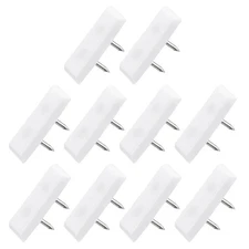 20Pcs Furniture Feet Nail 31mm Plastic Square Double Pins Chair Glides Sliders