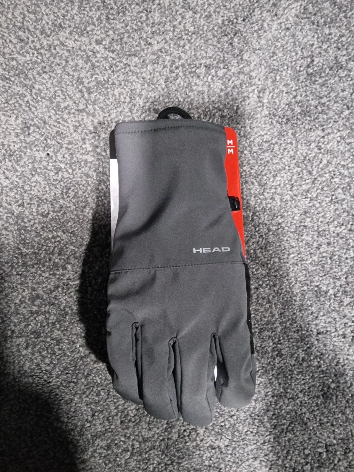 HEAD Mens Hybrid Gloves SENSATEC Grey Waterproof (Medium)