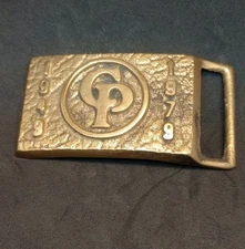 Vintage Chicago Pneumatic Belt Buckle 1949-1979 CP 30 Year Service 3 5/8" Brass