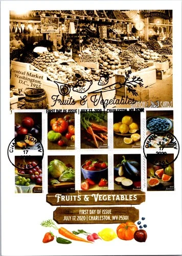 Dr Jim Stamps Maximum Card Farmers Market Forever 10V Fdc