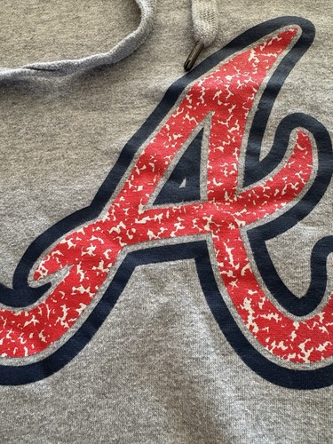 New Era Atlanta Braves Sweatshirt Hoodie Erwachsene Small Grau - Bild 8 von 8