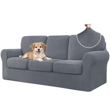 7 Piece Couch Covers Sofa Covers Washable, Stretch Sofa Slipcover for 3 Cushi...