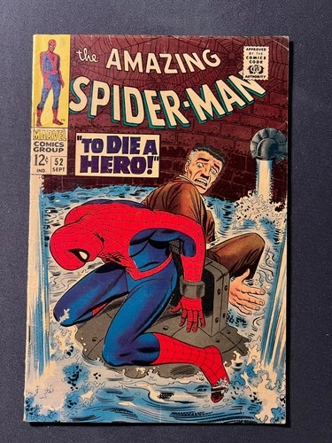 Amazing Spider-Man #52 (1967) - 1st App Joe Robertson! 3rd Kingpin! Romita! VG