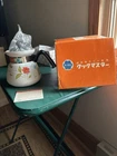 Vintage Pyrex Teapot Japanese Narumi Original box, Stickers, Paper Insert, Lid