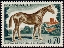MONACO N° 836 "Cavalli Di SANS, Purosangue Inglese 70 C" NUOVO xx TTB