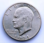 SC-USA-1 Dollar. 1971. Eisenhower. SC/UNC/FDC. Silver 24.3 G. Original Shine