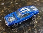 New ListingMattel Hot Wheels Redline Heavy Chevy Blue 1969 Brown Interior MISSING ONE TIRE