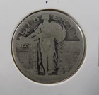 Standing Liberty Quarter Dateless (1916–1930) Heavily Worn / No Date Visible