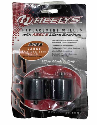 Heelys Fats Replacement Wheels Set With Abec Bearings Heelys