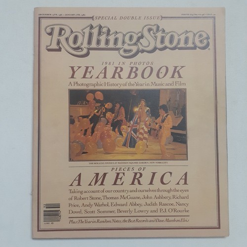 Rolling Stone 1981 Photos Yearbook The Rolling Stones Andy Warhol Elvis Presley