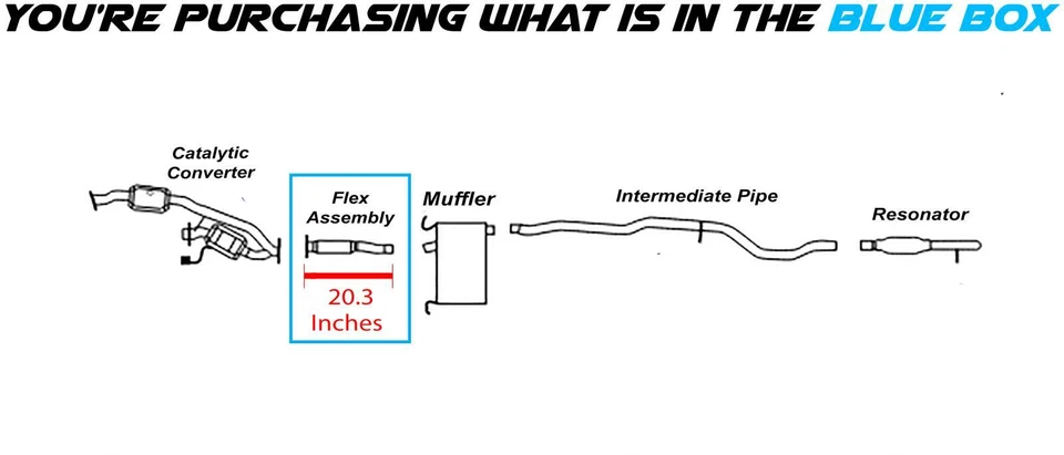 Tubo flexible de escape compatible con: Ford Freestar Mercury Monterey 2004-2007 3,9 L 4,2 L Foto 2 de 3