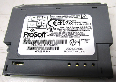 PROSOFT ILX34-MBS485 MODBUS MODULE FREE SHIPPING