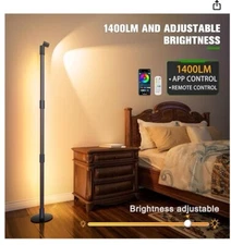 RGB LED Corner Floor Lamp Music Sync 16 Million DIY Colors Color Changing Lights