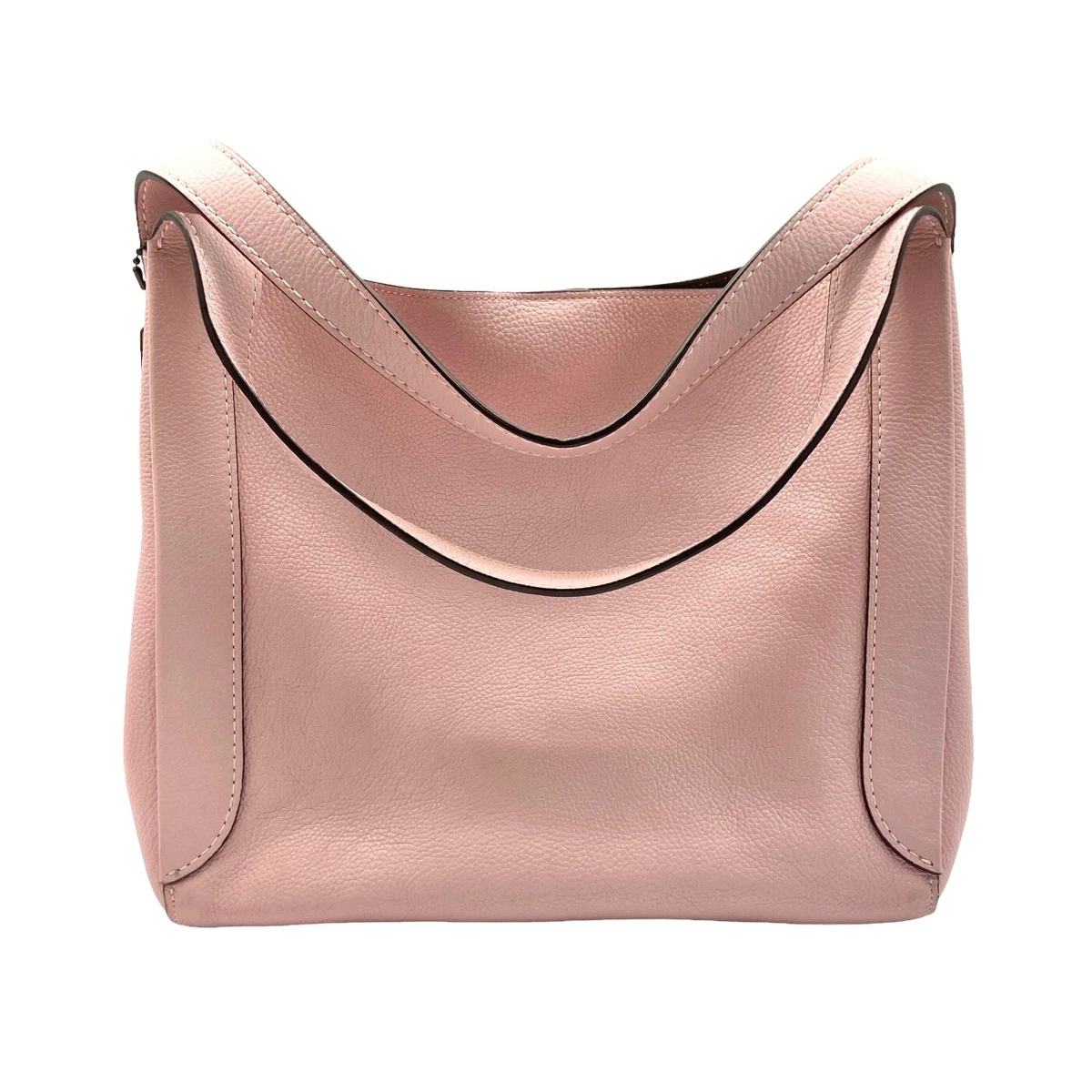 Coach 73549 Hadley Hobo Pink Soft Pebbled Leather Large Shoulder Bag