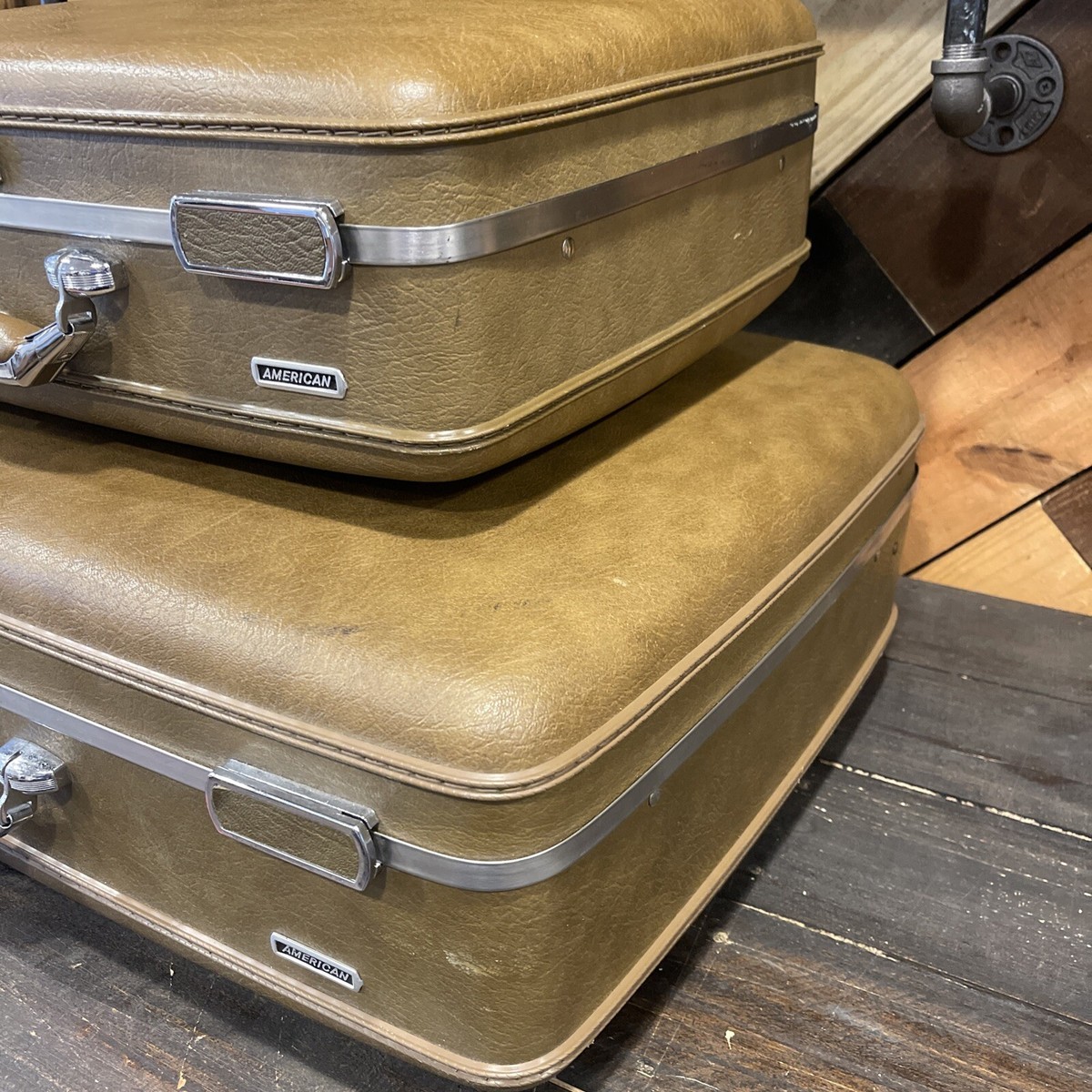 Vintage American Tourister Escort 2 Peice Matched Luggage w