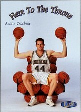 Austin Croshere Rookie Heir To The Throne RC 1997-98 Ultra #5 HT Pacers