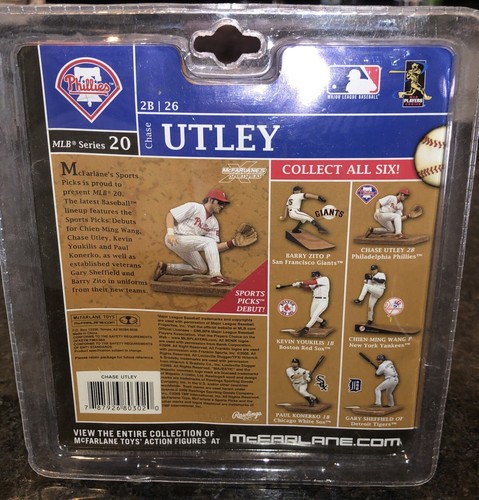 2008 McFarlane MLB Chase Utley Series 20 Action Figure Philadelphia Phillies - Picture 5 of 7