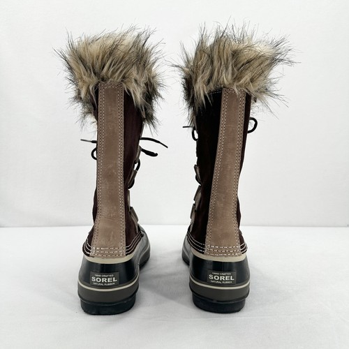 Women's Sorel Joan of Artic Size 8 Waterproof Faux Fur Winter Boots Brand New - Picture 13 of 16