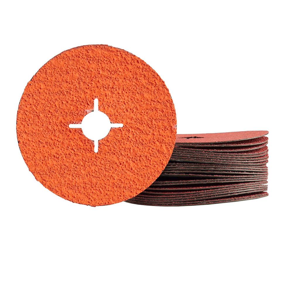 5" 125mm Piranha Ceramic Fibre Sanding Discs for Angle Grinder - Wood, Metal - image 2 of 4