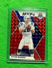 PEYTON MANNING MOSAIC RED PRIZM MVPS CARD INDIANAPOLIS COLTS 2020 PANINI MOSAIC 