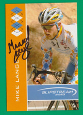 CYCLING Cycling Card MIKE LANGE Team SLIPSTREAM Sports Signed
