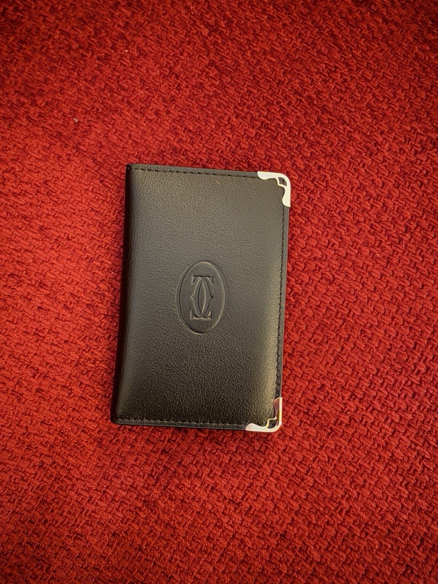Cartier Cardholder Wallet Black Leather | NEW |Collectible