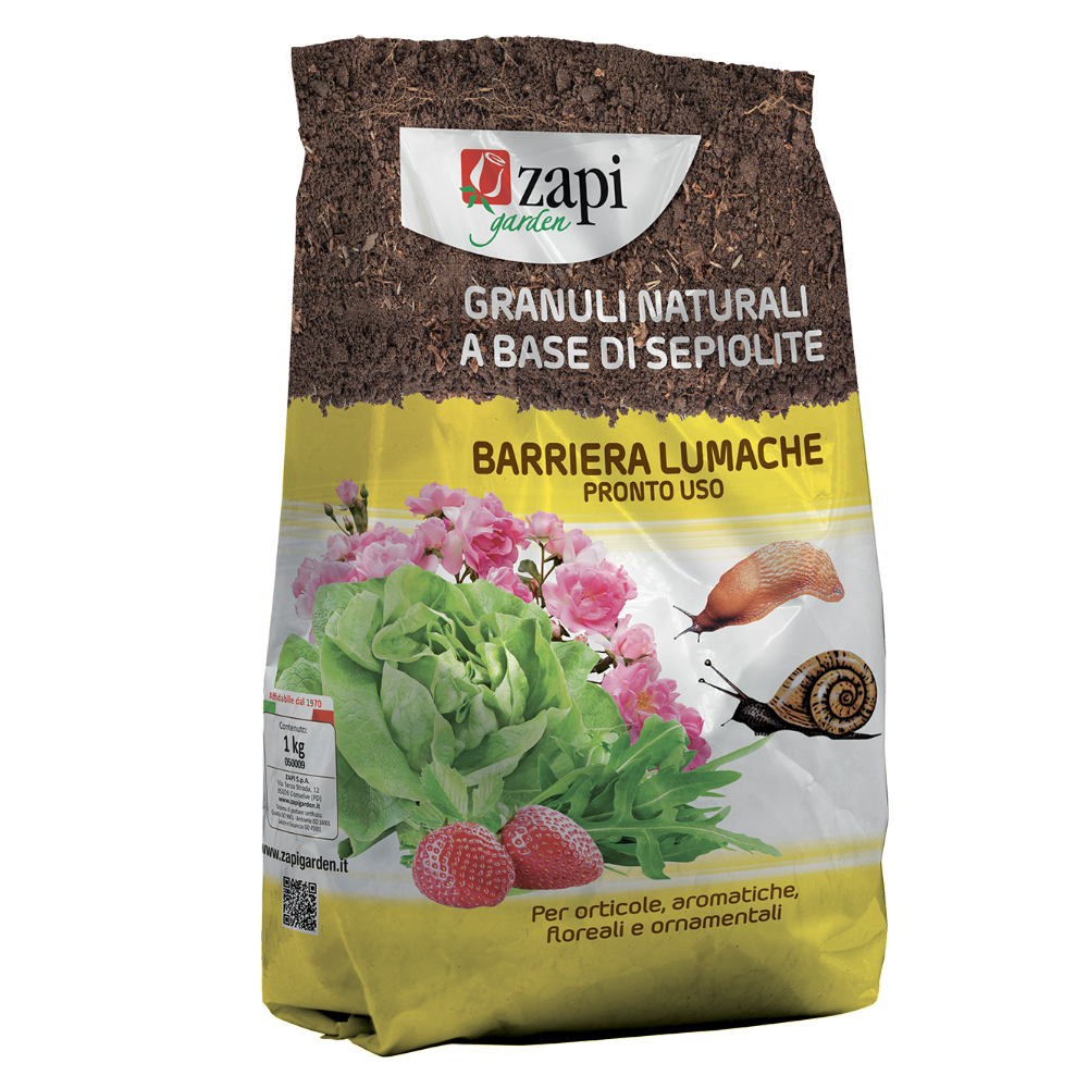 BARRIERA LUMACHE NATURALE GRAN. 1 KG ZAPI LUMACHICIDA